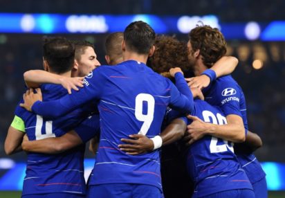 Chelsea celebrates a goal