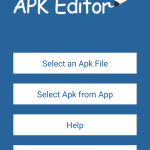 APK Editor Homepage
