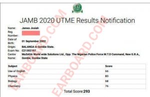 JAMB 2020 Expo Results 