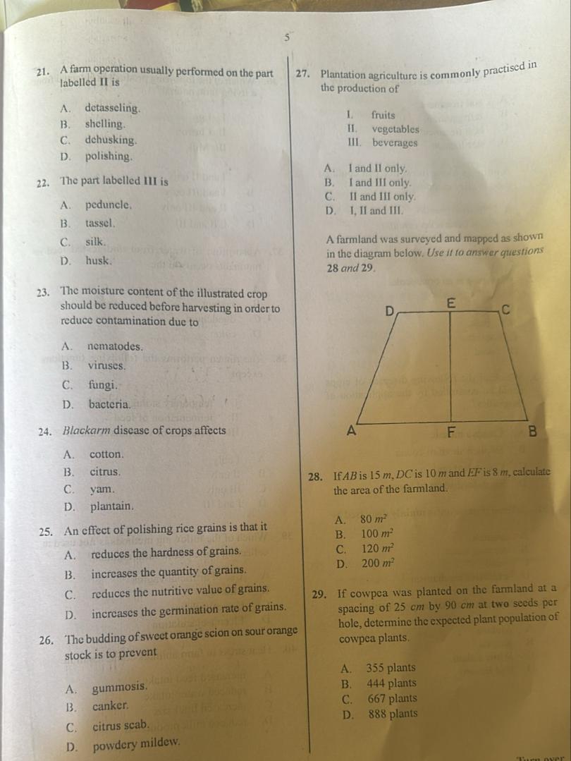 AGRIC-SCIENCE-WAEC-2025