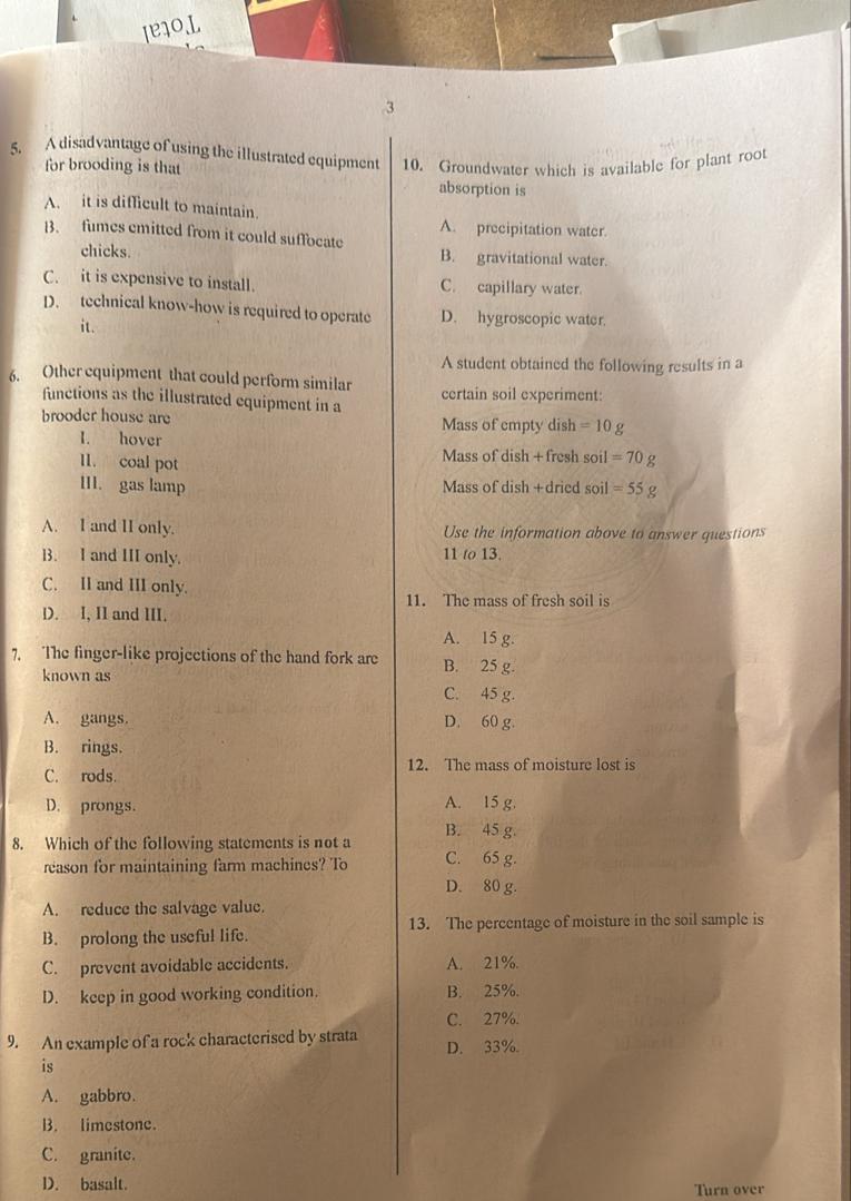 AGRIC-SCIENCE-WAEC-2025