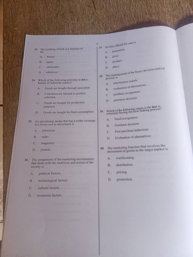 MARKETING-WAEC-2025