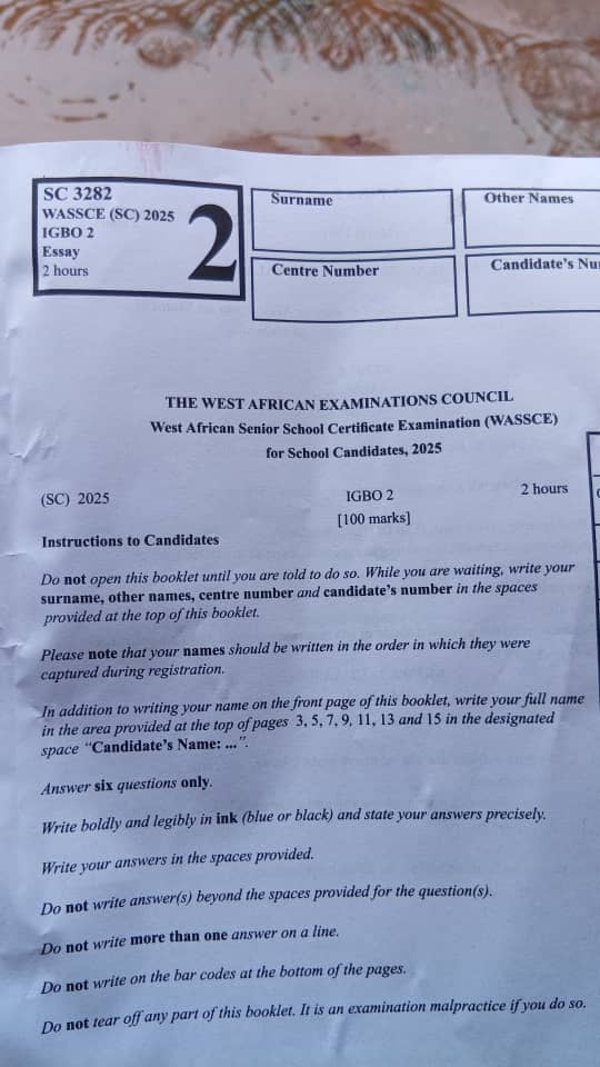 IGBO-LANGUAGE-WAEC-2025