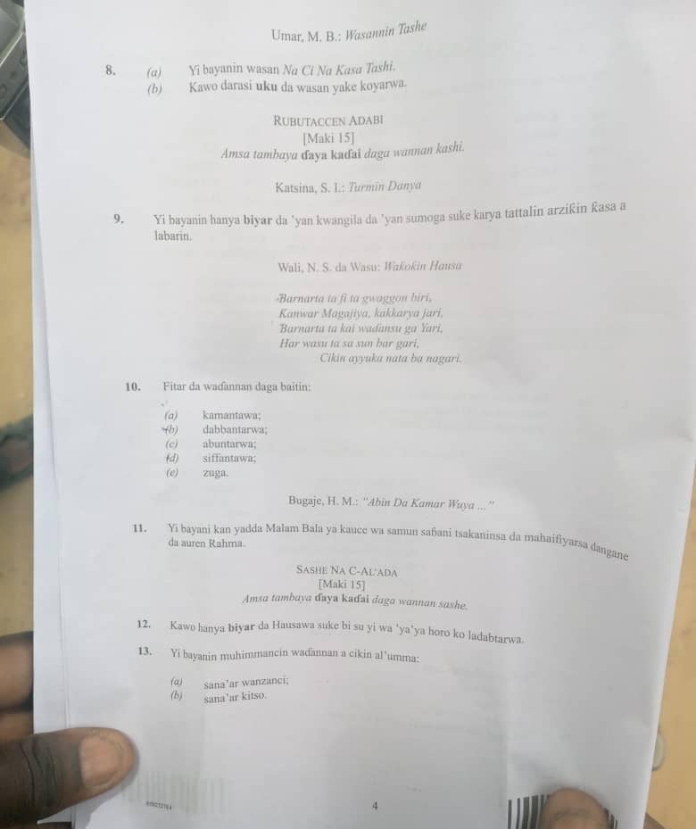 HAUSA-LANGUAGE-WAEC-2025