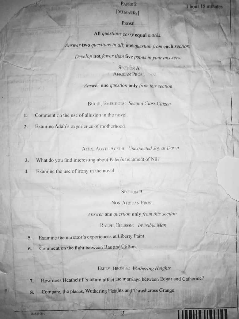 LITERATURE-PROSE-OBJ-WAEC-2025