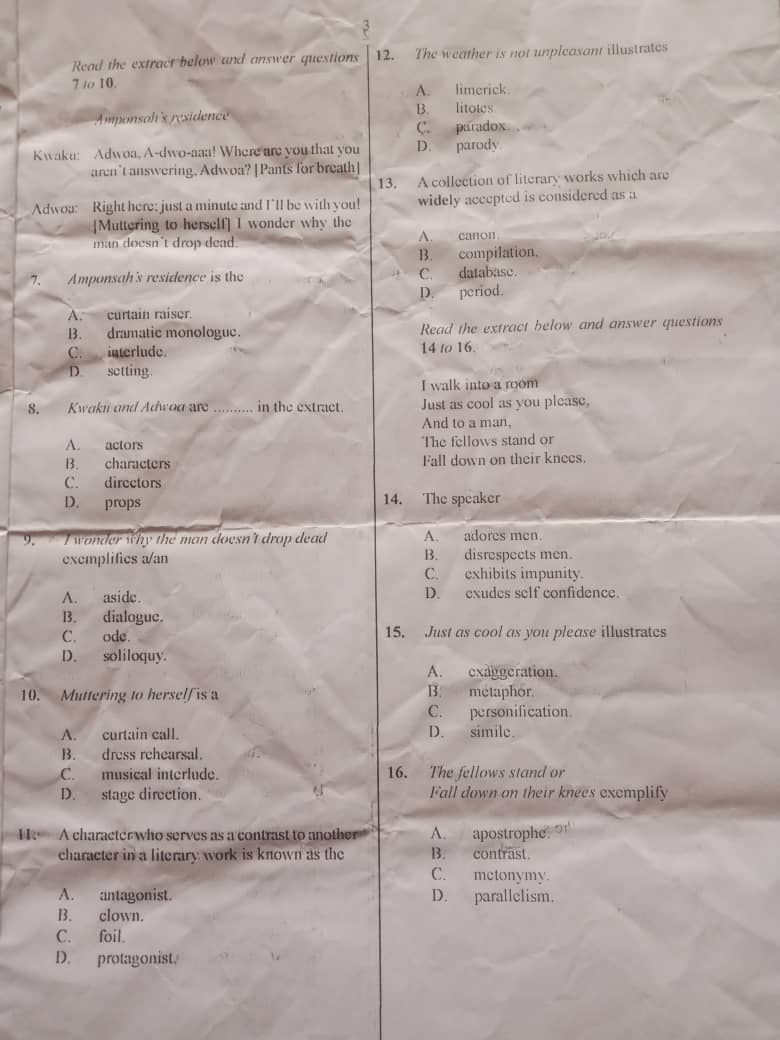 LITERATURE-PROSE-OBJ-WAEC-2025