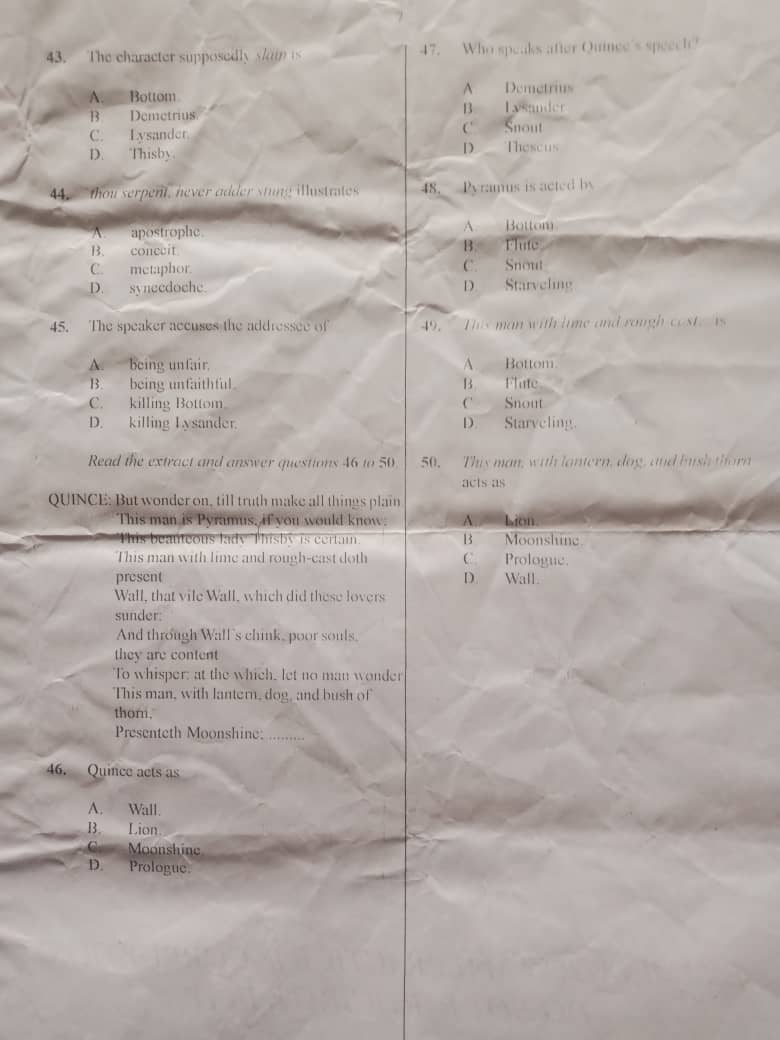 LITERATURE-PROSE-OBJ-WAEC-2025