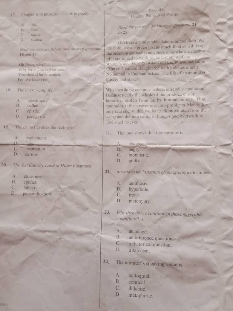 LITERATURE-PROSE-OBJ-WAEC-2025