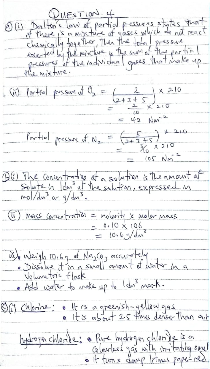 CHEMISTRY WAEC QUESTIONS 2025