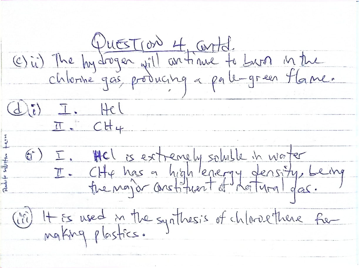 CHEMISTRY WAEC QUESTIONS 2025