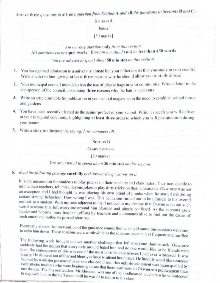 ENGLISH-LANGUAGE-WAEC-2025